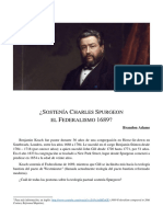 Charles Spurgeon y Su Teologia Del Pacto - Brandon Adams