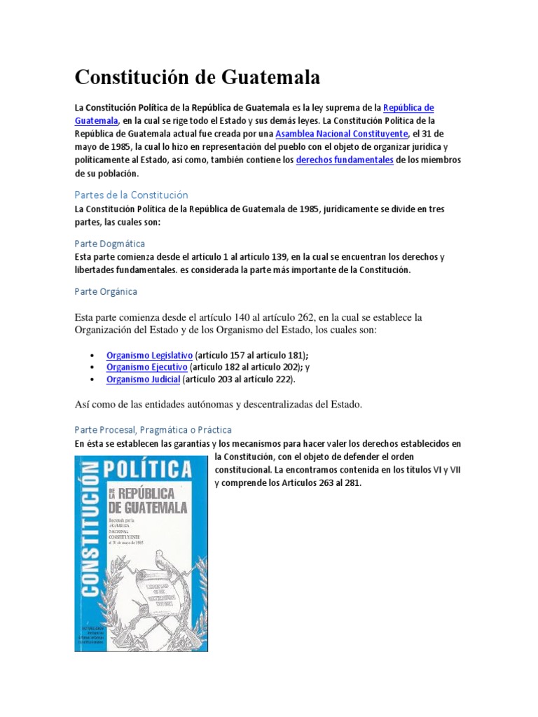 Constitución de Guatemala PDF