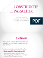 Ileus Obstruktif & Paralitik