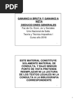 deducciones generales  - 2018