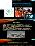 Aplicaciones de Estrategias en Las Operaciones Mineras de