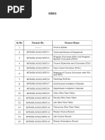 Index: SR - No Format No. Format Name