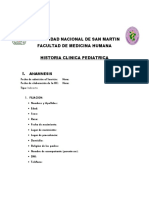 Formato de HC Pediatrica