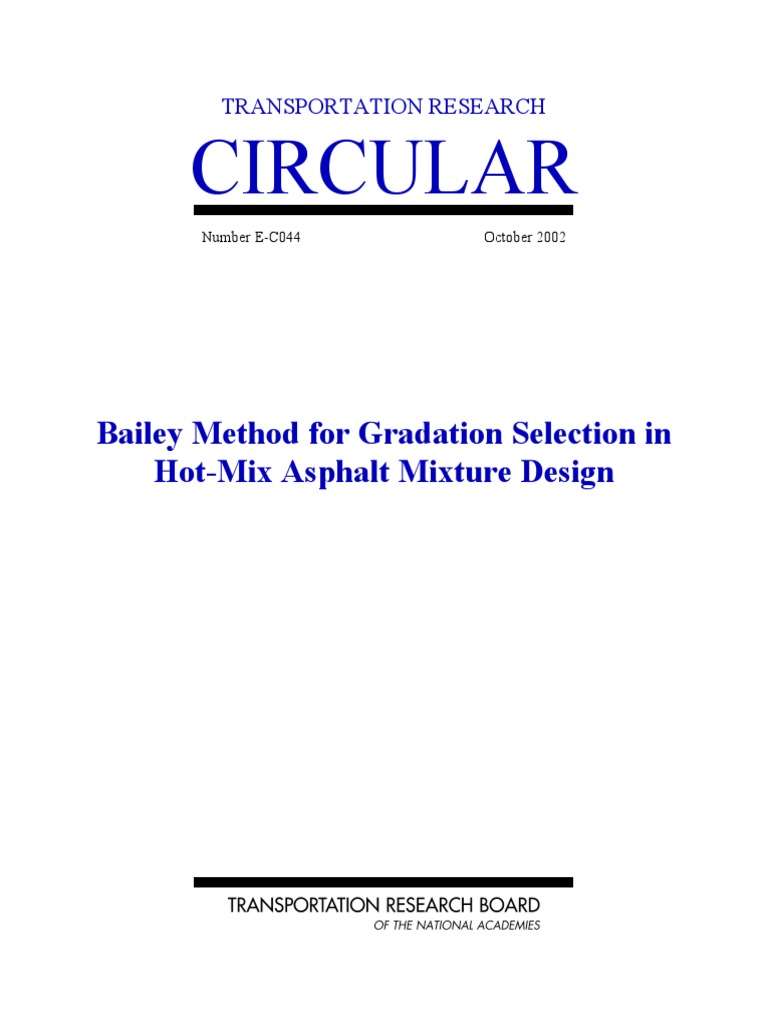 Bailey Method For Gradation Seclection in HMA PDF | PDF | Construction ...