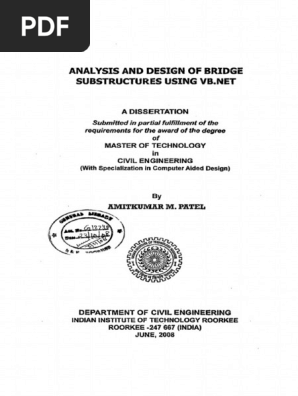 Analysis and Design of Bridge Substructures PDF | PDF | Deep