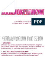 Advokasi Dalam Bidang Kesehatan Masyarakat