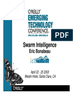 Swarm Intelligence: Eric Bonabeau