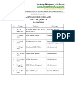 Agenda Kegiatan Kelas Ix