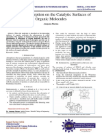 Heats of Absorption on the Catalytic Surfaces of Organic Molecules