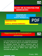 Conservacion de Alimentos Por Desecacion