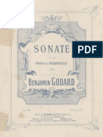 Godard Sonate for Cello and Piano - Piano score