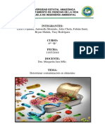 Determinar contaminación alimentos