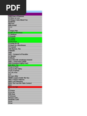 86659561 Lista Dvd 6600 Titluri Noiembrie 2011 Pdf