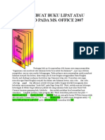 Cara Membuat Buku Lipat Atau Book Fold Pada Ms