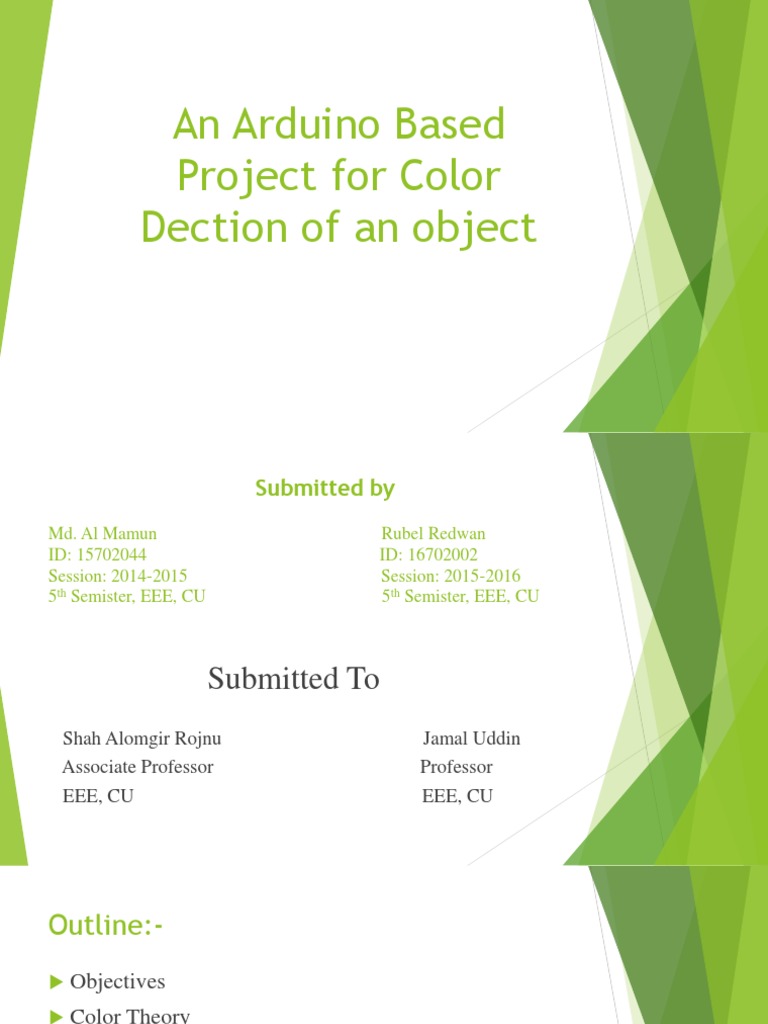 Arduino Color Detection Project | PDF