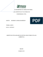 Objetivos e Finalidades Do Estudo, Relátorio e Plano Ambiental