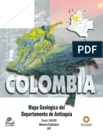 Memoria Explicativa Geologia Antioquia