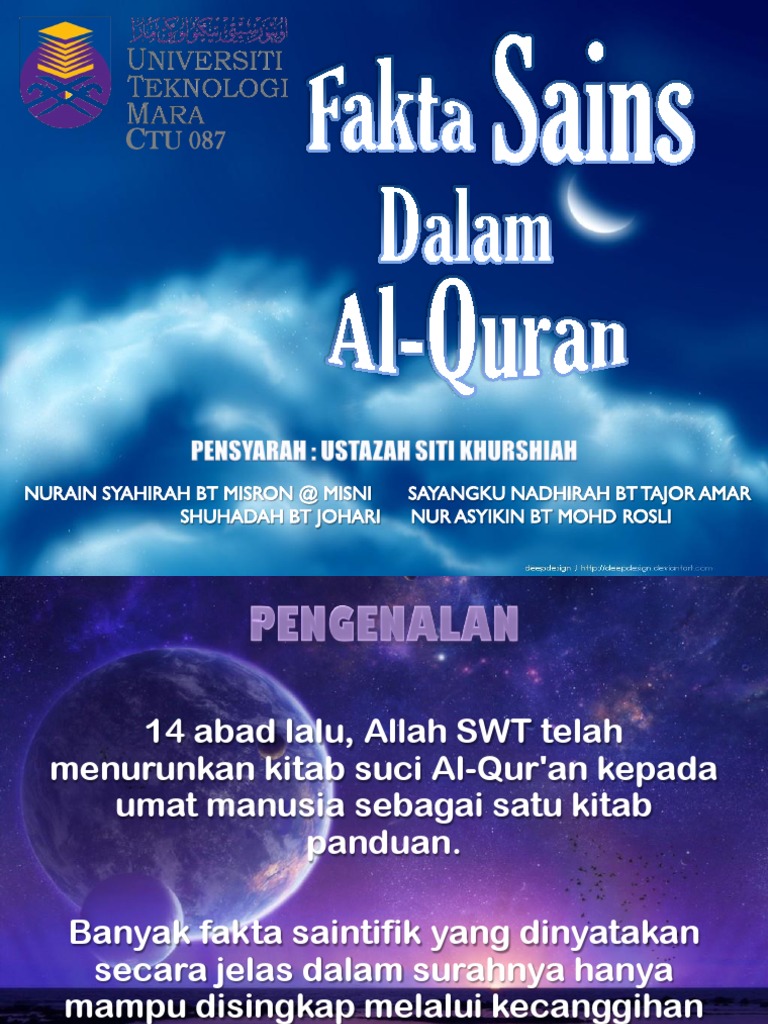 Fakta Sains Dalam Al Quran Pdf