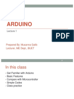 Arduino: Prepared By: Musanna Galib Lecturer, ME Dept., BUET