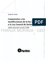 Ley de Sociedades Comentada Tras La Reforma - Daniel Vitolo (2015)