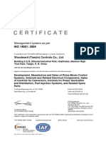 ISO 14001 Certification Woodward Controls