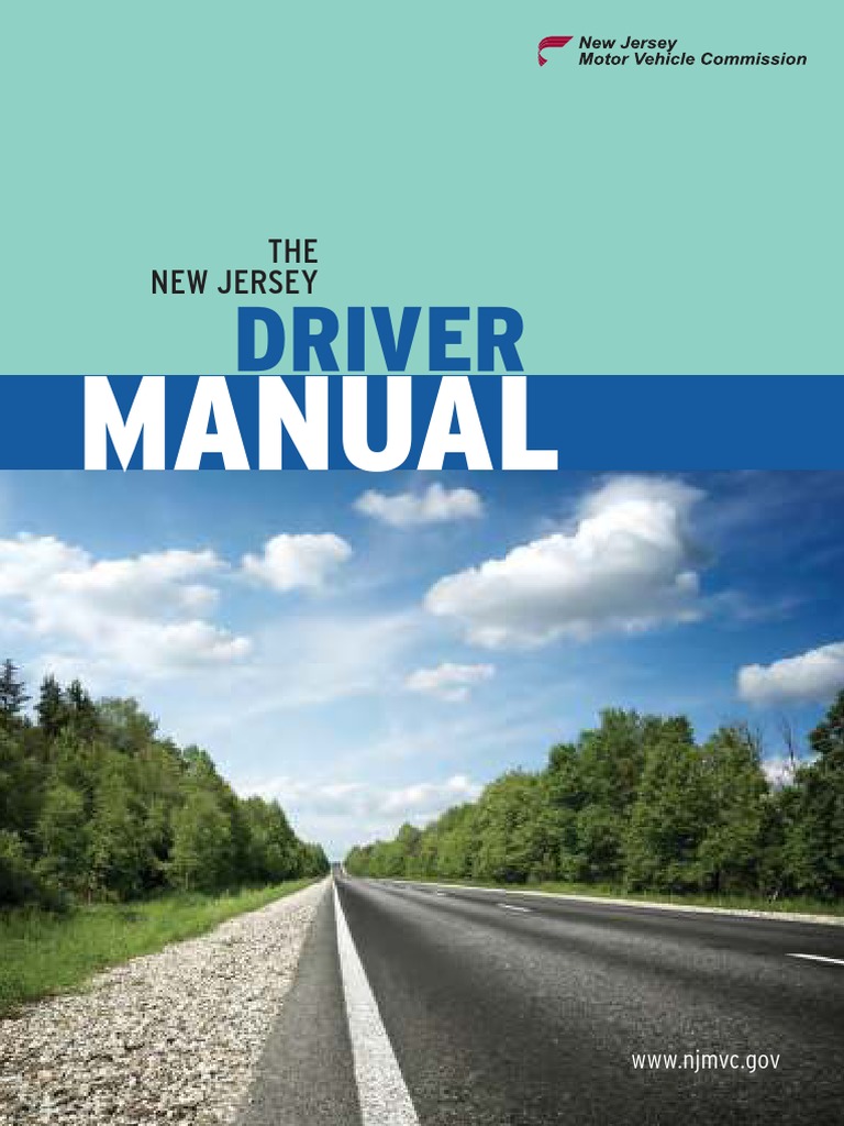 NJ Driver Manual 2016 PDF Driver's License Driving