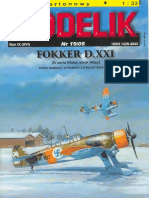 Modelik 2005.19 Fokker D.xxi IV Seria Finska
