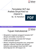 Bab 6a Pemodelan BJT Dan Analisis Sinyal Kecil Ac Hybrid H