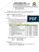 SMP Tri Sukses Jambi Daftar Ulang