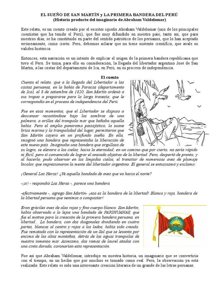 El sueño de San Martín y la bandera peruana | PDF | Perú | Agitación