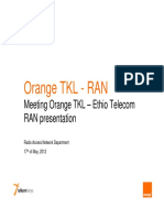 Orange Kenya RAN Presentation Ethio DAY TWO v1.0