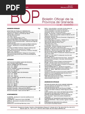chiko Boletin 20110330 | PDF | Granada | Gobierno