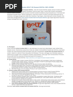 Cd Driver Bolt 4g E5372s