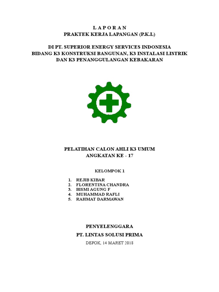 Contoh Laporan Bid Kons Bangn, Listrik, Kebakaran