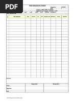 NDT Request Form Sample Draft