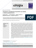 Tratamiento Nauseas y Vomitos en Pacientes PO Chile