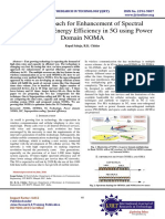 Noble Approach for Enhancement of Spectral Efficiency and Energy Efficiency in 5G using Power Domain NOMA