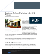 Starbucks Coffee's Marketing Mix (4Ps) Analysis - Panmore Institute