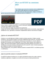 Ver Conocer e Identificar Con NETSTAT Las Conexiones Establecidas en El Equipo