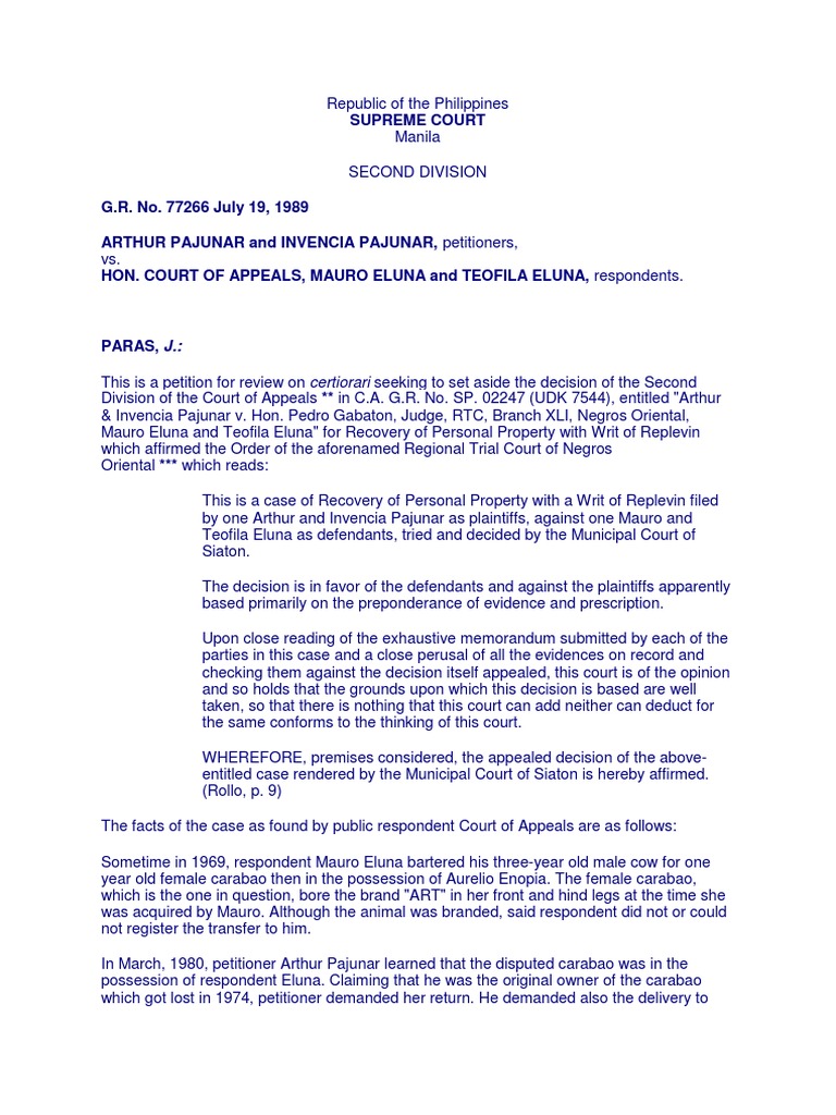 Property Law Cases PDF Assignment (Law) Lawsuit