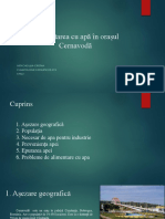 Alimentarea Cu Apa in Orasul Cernavoda