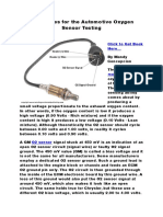 Auto Lambda Sensor Diags