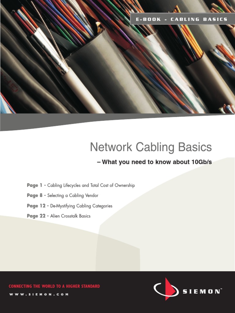 Network Cabling Basics and 10g PDF | PDF | Telecommunications | Electronics