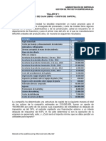 Taller 1. Finanzas Corporativas Costo de Capital FCL (7986)