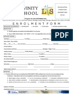 Divinity School 2018 New Enrollment Form