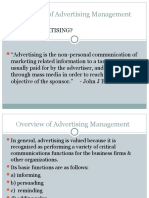 Overview of Advertising Management