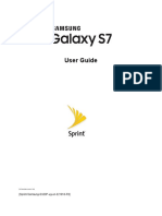 Samsung Galaxy s7 Manual Sprint SM G930P Marshmallow English Language