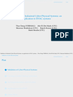 Validation of Industrial Cyber-Physical Systems