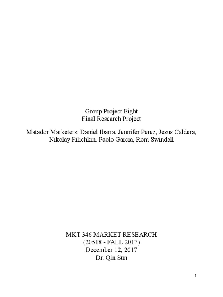 Team 2 | PDF | Survey Methodology | Focus Group