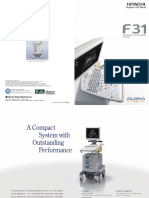 Diagnostic Ultrasound System MODEL F31: Printed in Japan 2013-08 E336 (D)